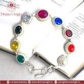 The Unique Navgrah Navratna Bracelet (White Metal)